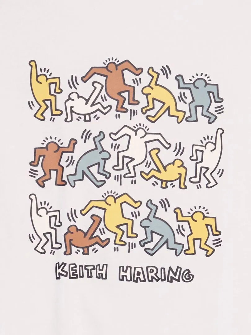 CONJUNTO DE PIJAMA 'KEITH HARING'  2 PIEZAS  AZUL